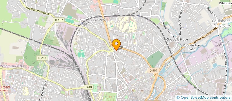 localisation de l'entreprise SCI DE LA ROTONDE à NEVERS