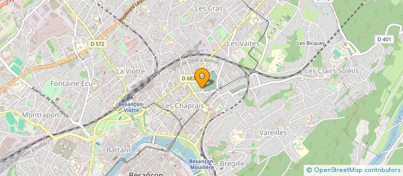 localisation de l'entreprise SCI DE LA ROTONDE  BESANCON