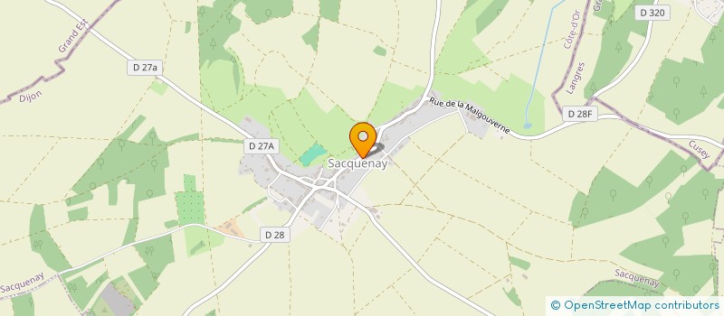 localisation de l'entreprise SCI DE LA ROTTE A FESSARD  SACQUENAY