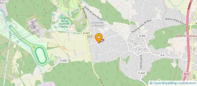localisation de l'entreprise SCI DE LA ROUBINE  CABRIES