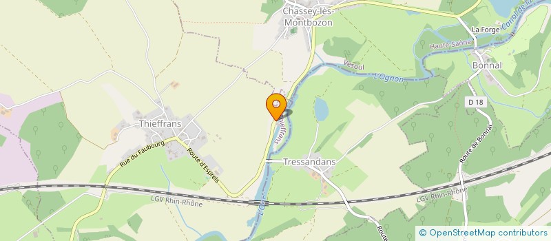 localisation de l'entreprise SCI DE LA ROUCHOTTE  THIEFFRANS