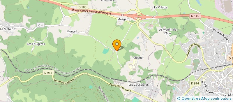localisation de l'entreprise SCI DE LA ROUDERIE à SAINT-SULPICE-LE-GUERETOIS
