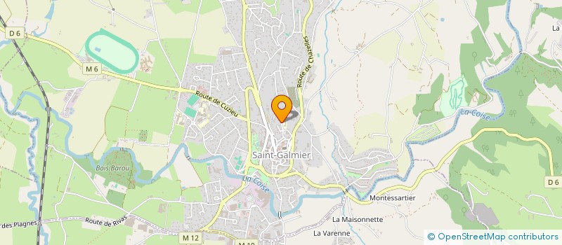 localisation de l'entreprise SCI DE LA ROUE  SAINT-GALMIER