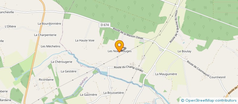 localisation de l'entreprise SCI DE LA ROUILLEE à LA FERRIERE-AU-DOYEN