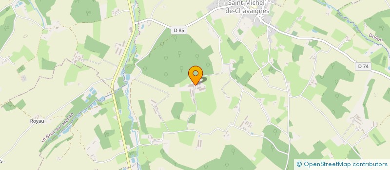 localisation de l'entreprise SCI DE LA ROULINIERE  SAINT MICHEL DE CHAVAIGNES