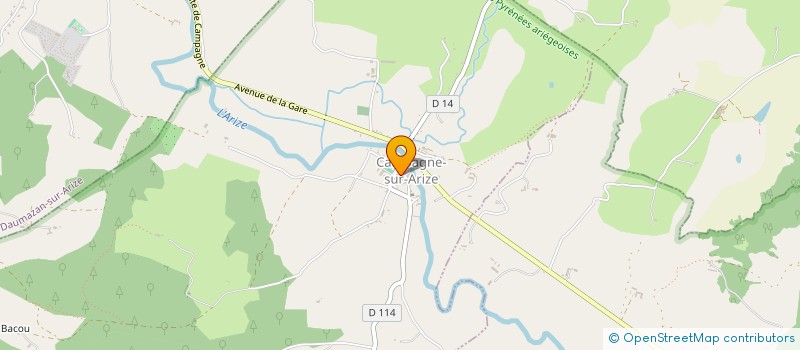 localisation de l'entreprise SCI DE LA ROUQUETTE à LA BASTIDE-DE-BESPLAS