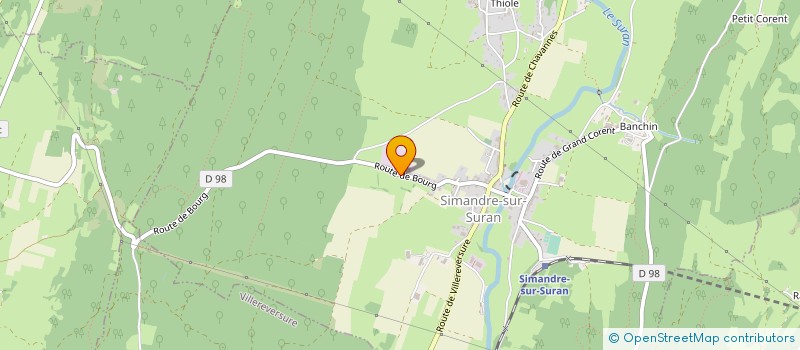 localisation de l'entreprise SCI DE LA ROUSSE  SIMANDRE-SUR-SURAN