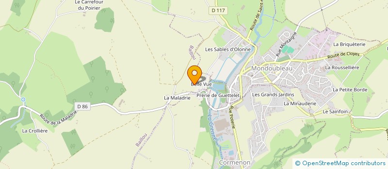 localisation de l'entreprise SCI DE LA ROUSSELIERE  BAILLOU