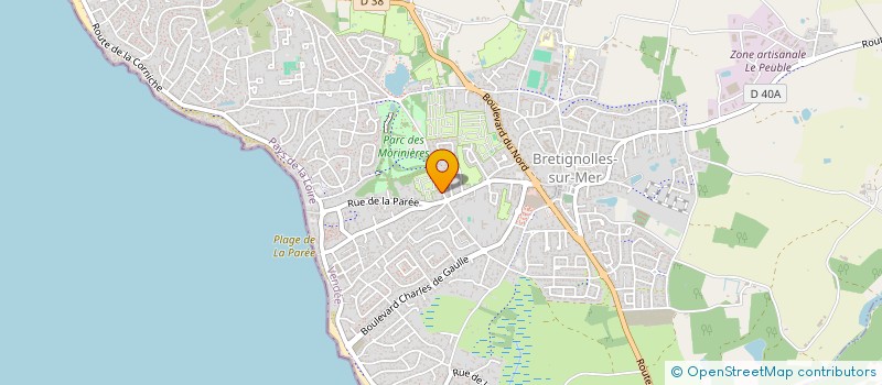 localisation de l'entreprise SCI DE LA ROUSSELIERE à BRETIGNOLLES-SUR-MER