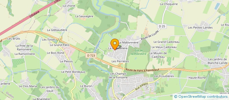 localisation de l'entreprise SCI DE LA ROUSSELIERE  OUDON