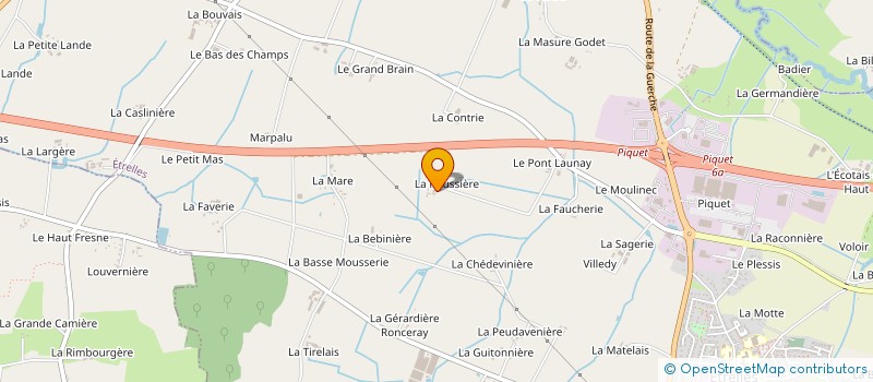 localisation de l'entreprise SCI DE LA ROUSSIERE  ETRELLES