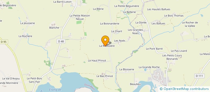 localisation de l'entreprise SCI DE LA ROUSSIERE  DOMALAIN