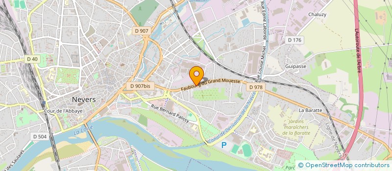 localisation de l'entreprise SCI DE LA ROUTE BLEUE à NEVERS