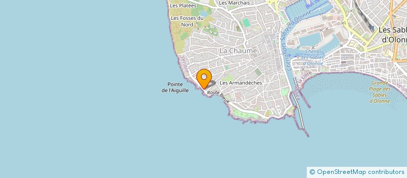 localisation de l'entreprise SCI DE LA ROUTE BLEUE à LES SABLES D'OLONNE