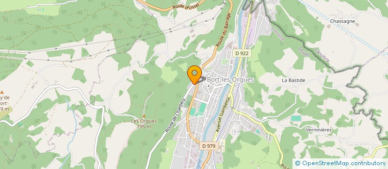 localisation de l'entreprise SCI DE LA ROUTE DE CHANTERY  BORT-LES-ORGUES