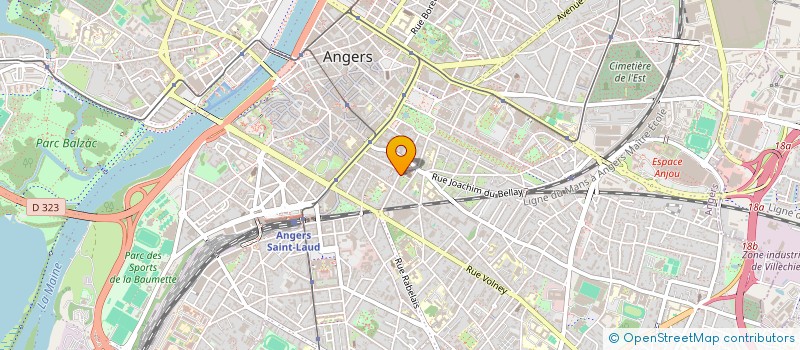 localisation de l'entreprise SCI DE LA ROUTE DE PARIS à ANGERS