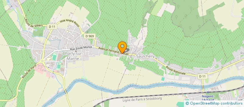 localisation de l'entreprise SCI DE LA ROUTE DE PORTERON  CHARLY-SUR-MARNE