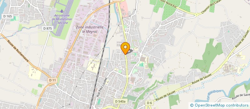 localisation de l'entreprise SCI DE LA ROUTE DE VALENCE à MONTELIMAR