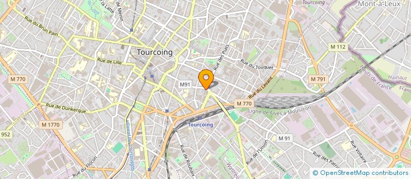 localisation de l'entreprise SCI DE LA ROYALE FOSSE  TOURCOING