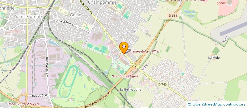 localisation de l'entreprise SCI DE LA RTE D AIFFRES à NIORT