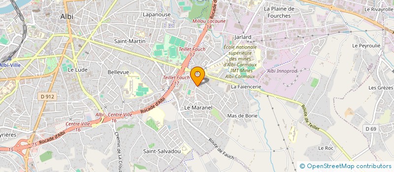 localisation de l'entreprise SCI DE LA RUE ALAIN COLAS à ALBI