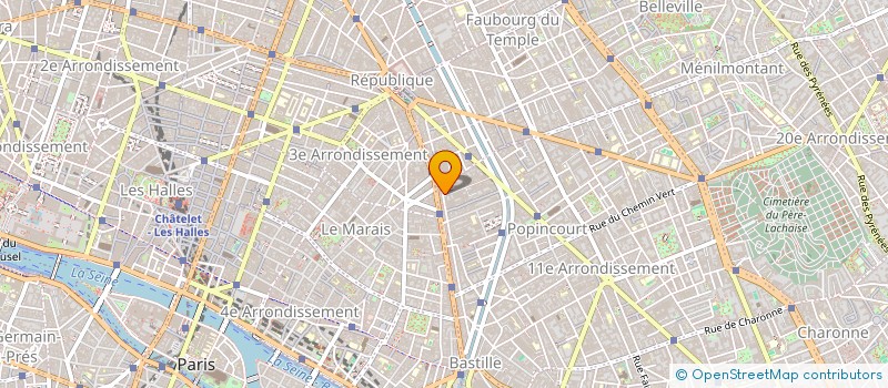 localisation de l'entreprise SCI DE LA RUE AMELOT  PARIS