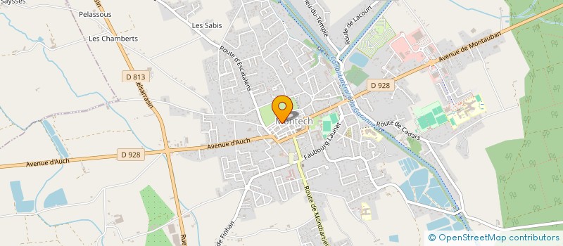 localisation de l'entreprise SCI DE LA RUE BASSE DU TERRIER  MONTECH