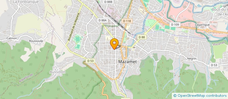 localisation de l'entreprise SCI DE LA RUE BERTALAI à MAZAMET