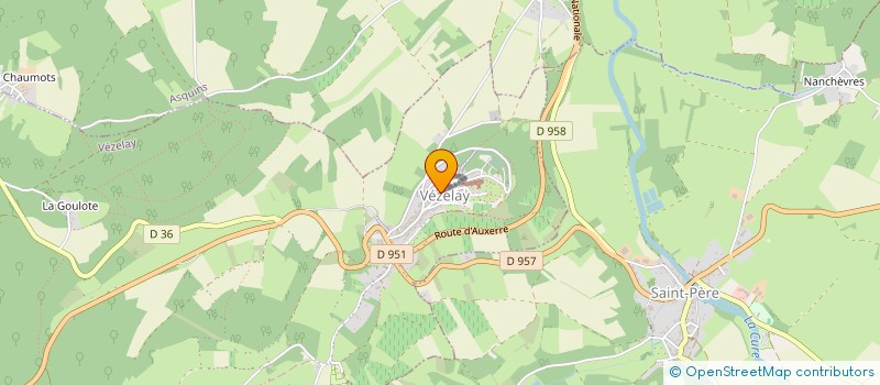 localisation de l'entreprise SCI DE LA RUE BONNETTE à VEZELAY