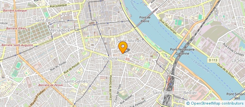 localisation de l'entreprise SCI DE LA RUE BORIE  BORDEAUX