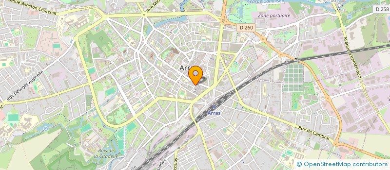localisation de l'entreprise SCI DE LA RUE BRIQUET TAILLANDIER à ARRAS