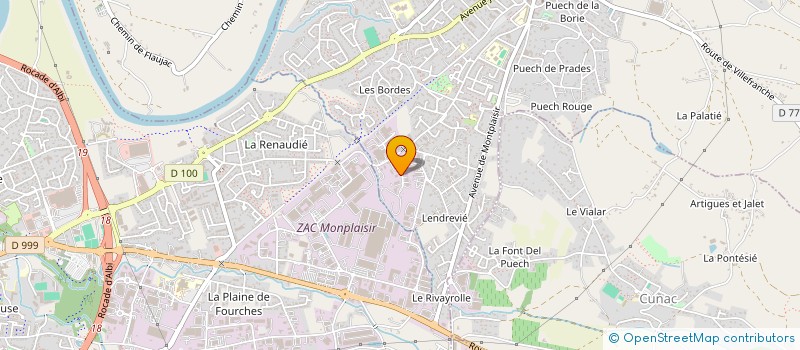 localisation de l'entreprise SCI DE LA RUE CLEMENT ADER  SAINT-JUERY