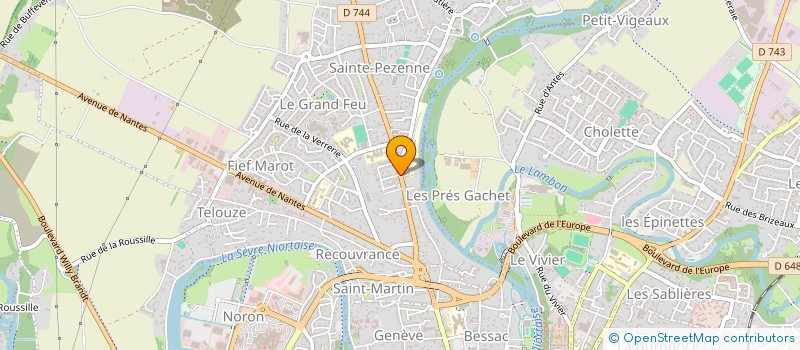 localisation de l'entreprise SCI DE LA RUE CUVIER à NIORT