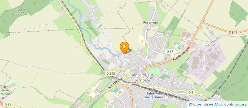 localisation de l'entreprise SCI DE LA RUE D' AIRE  SAINT-POL-SUR-TERNOISE