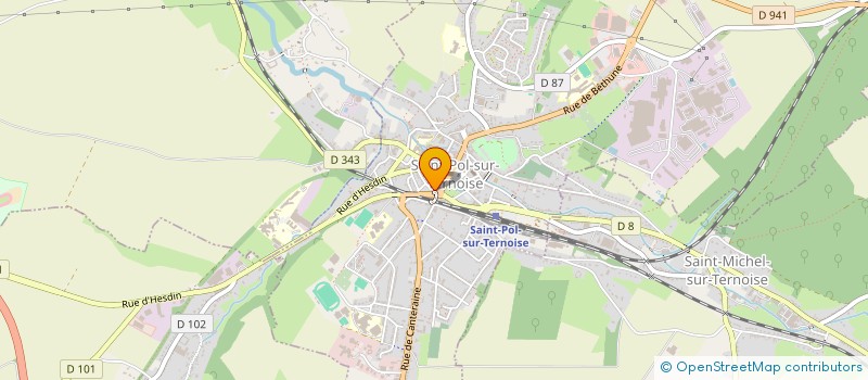 localisation de l'entreprise SCI DE LA RUE D'EGMONT  SAINT-POL-SUR-TERNOISE