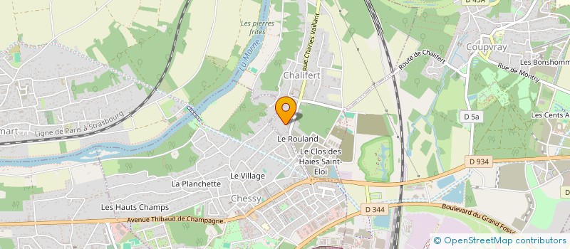 localisation de l'entreprise SCI DE LA RUE D'ESBLY  CHALIFERT