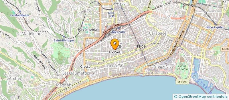 localisation de l'entreprise SCI DE LA RUE D'ITALIE 1 BIS  NICE