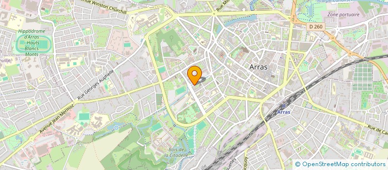 localisation de l'entreprise SCI DE LA RUE DAMBRINE A ARRAS à ARRAS