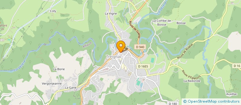 localisation de l'entreprise SCI DE LA RUE DAUBECH  TREIGNAC