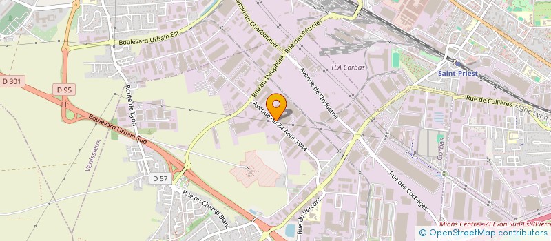 localisation de l'entreprise SCI DE LA RUE DE BAYONNE à CORBAS