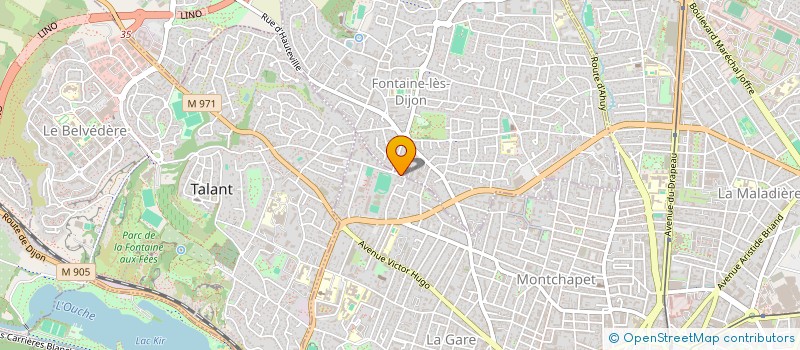 localisation de l'entreprise SCI  DE LA RUE DE BOURGOGNE  FONTAINE-LES-DIJON