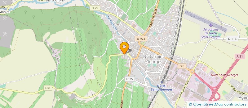 localisation de l'entreprise SCI  DE LA RUE DE CHAUX à NUITS-SAINT-GEORGES