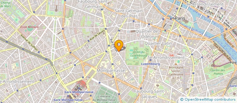 localisation de l'entreprise SCI DE LA RUE DE FLEURUS à PARIS