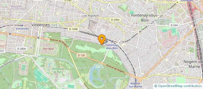 localisation de l'entreprise SCI DE LA RUE DE L'ABREUVOIR  FONTENAY-SOUS-BOIS