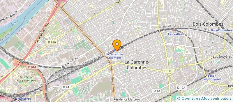 localisation de l'entreprise SCI DE LA RUE DE L'ARRIVEE  LA GARENNE-COLOMBES