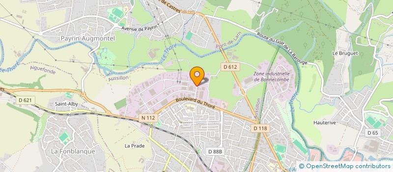 localisation de l'entreprise SCI DE LA RUE DE L'ARTISANAT  AUSSILLON