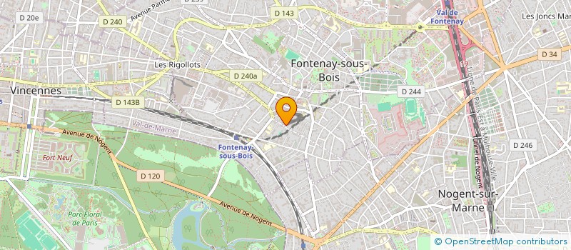localisation de l'entreprise SCI DE LA RUE DE L'AUDIENCE à FONTENAY-SOUS-BOIS