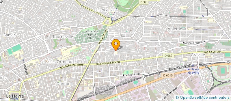 localisation de l'entreprise SCI DE LA RUE DE L OBSERVATOIRE  LE HAVRE