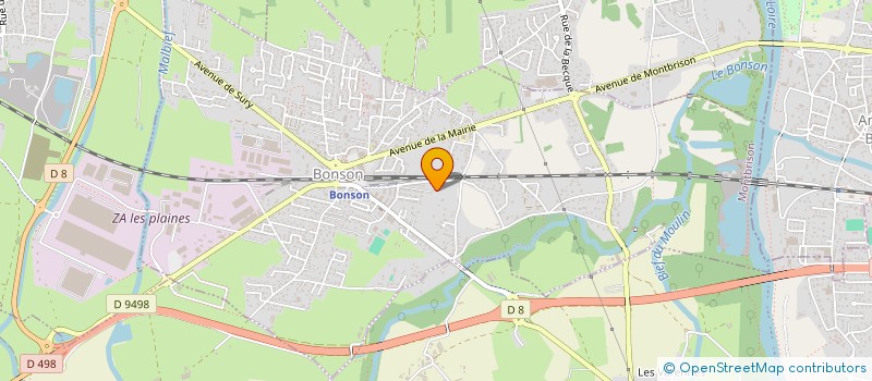 localisation de l'entreprise SCI DE LA RUE DE LA BOURSE  BONSON