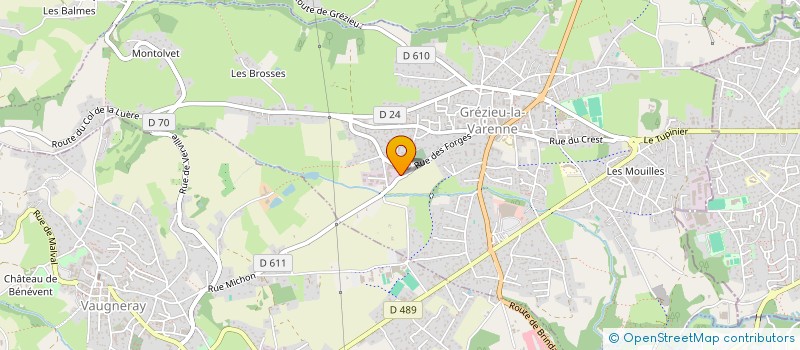 localisation de l'entreprise SCI DE LA RUE DE LA FORGE  GREZIEU-LA-VARENNE